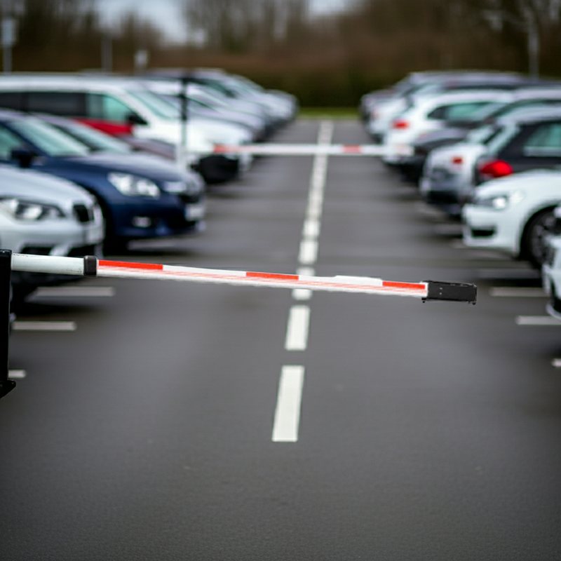 Barreira PPA com iluminação LED em ambiente noturno