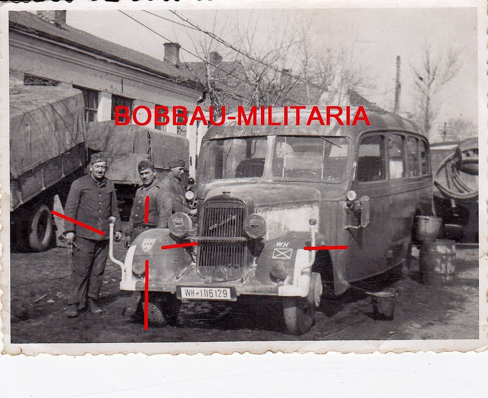 Russland Charkow Wehrmacht-Omnibus Bus Wappen Bä