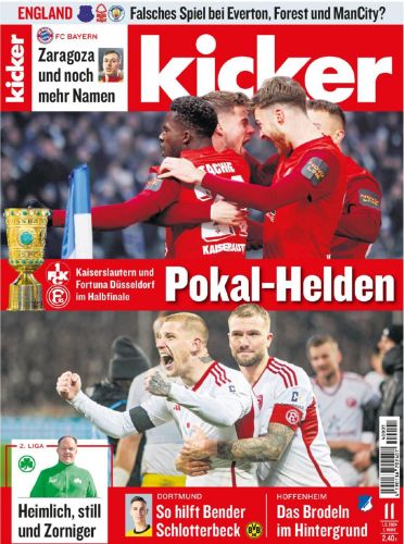 Cover: Kicker Sportmagazin No 11 vom 01  Februar 2024