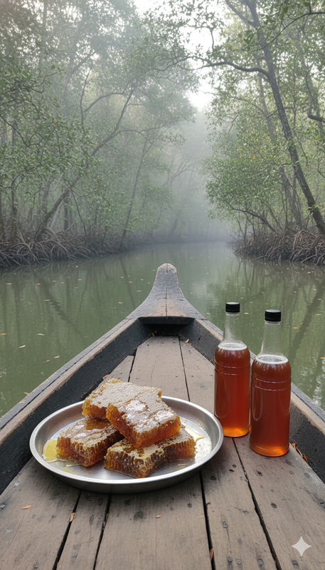 সুন্দরবনের খাঁটি মধু(হাফ কেজি)