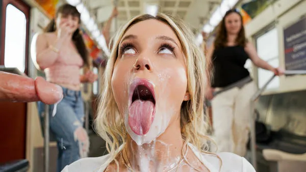 Kali Roses Gets Creampied In The Subway