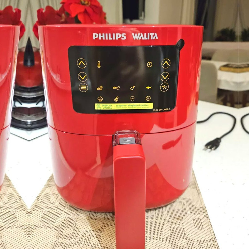 Fritadeira Digital Philips Walita 4,1l Vermelha Ri9252
