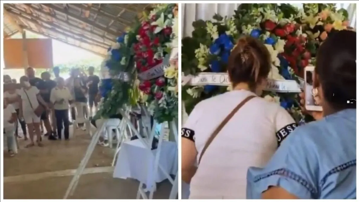Corona de flores se mueve sola en velorio: ¿Fantasma o truco?