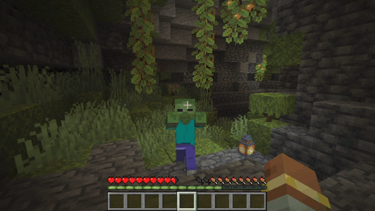 The player always deals a critical hit to a zombie just by standing still
