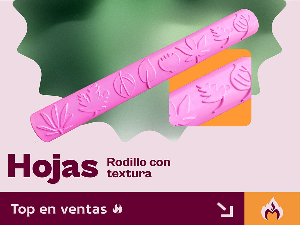 Rodillo hojas floristería utensilio Repostería Marcador de Fondant