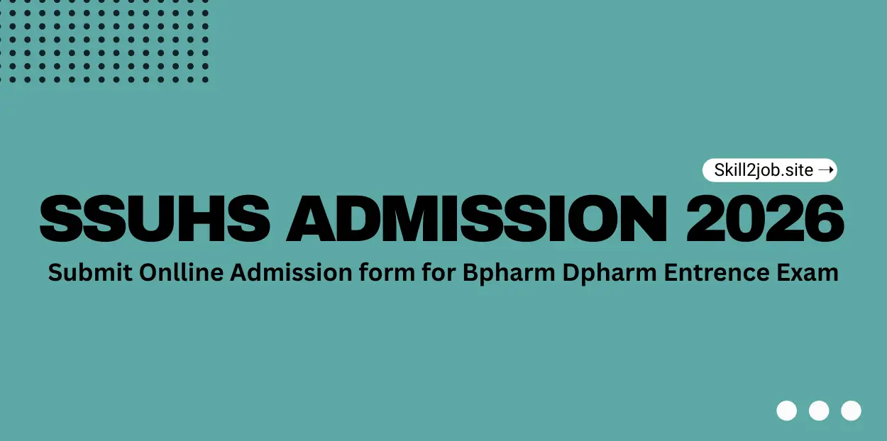 SSUHS Admission 2026