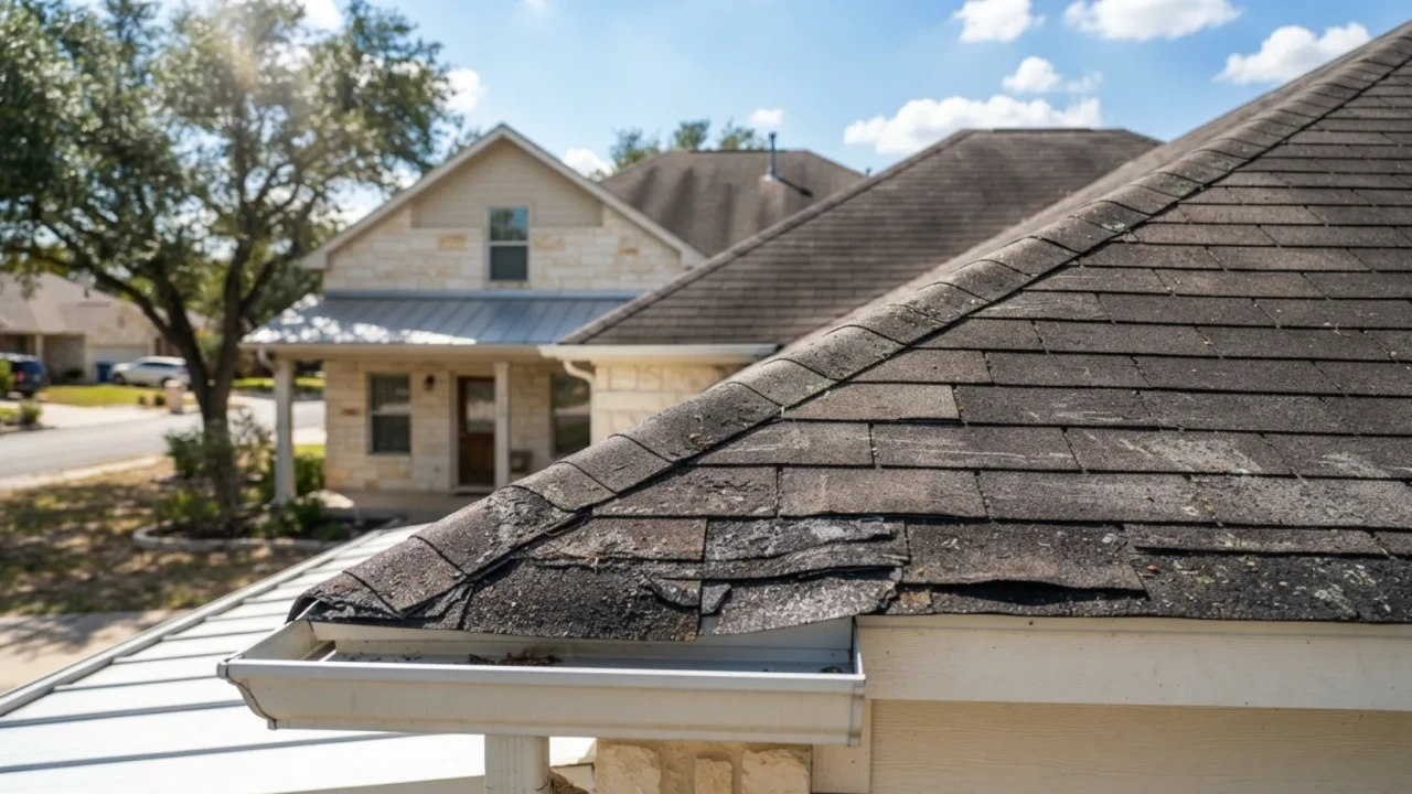Aging roof nearing end of lifespan inspection San Antonio