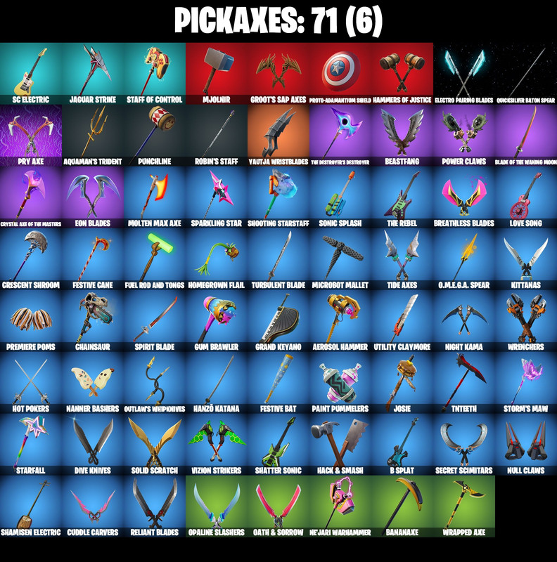 pickaxes comp