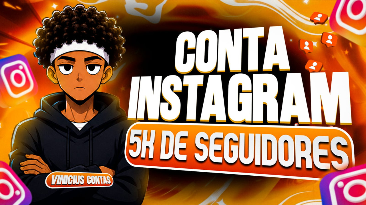 Conta Instagram com 5k seguidores