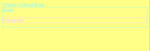 Triadic Colors example