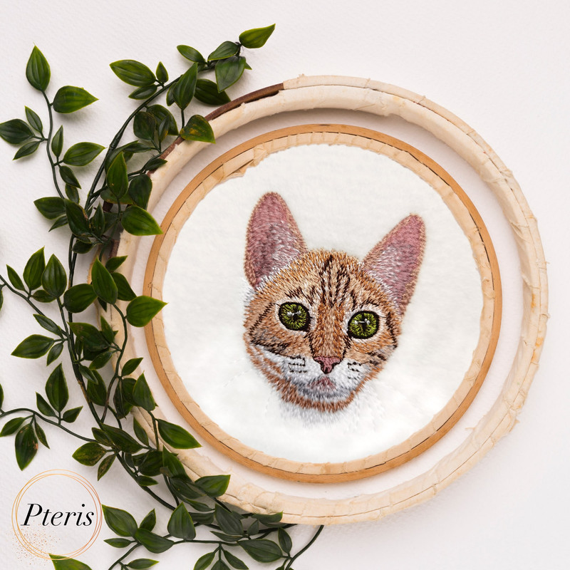 Cat in pocket machine embroidery design (7)
