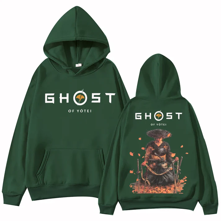 Ghost of Yotei Atsu Sakai Clan Green Hoodie
