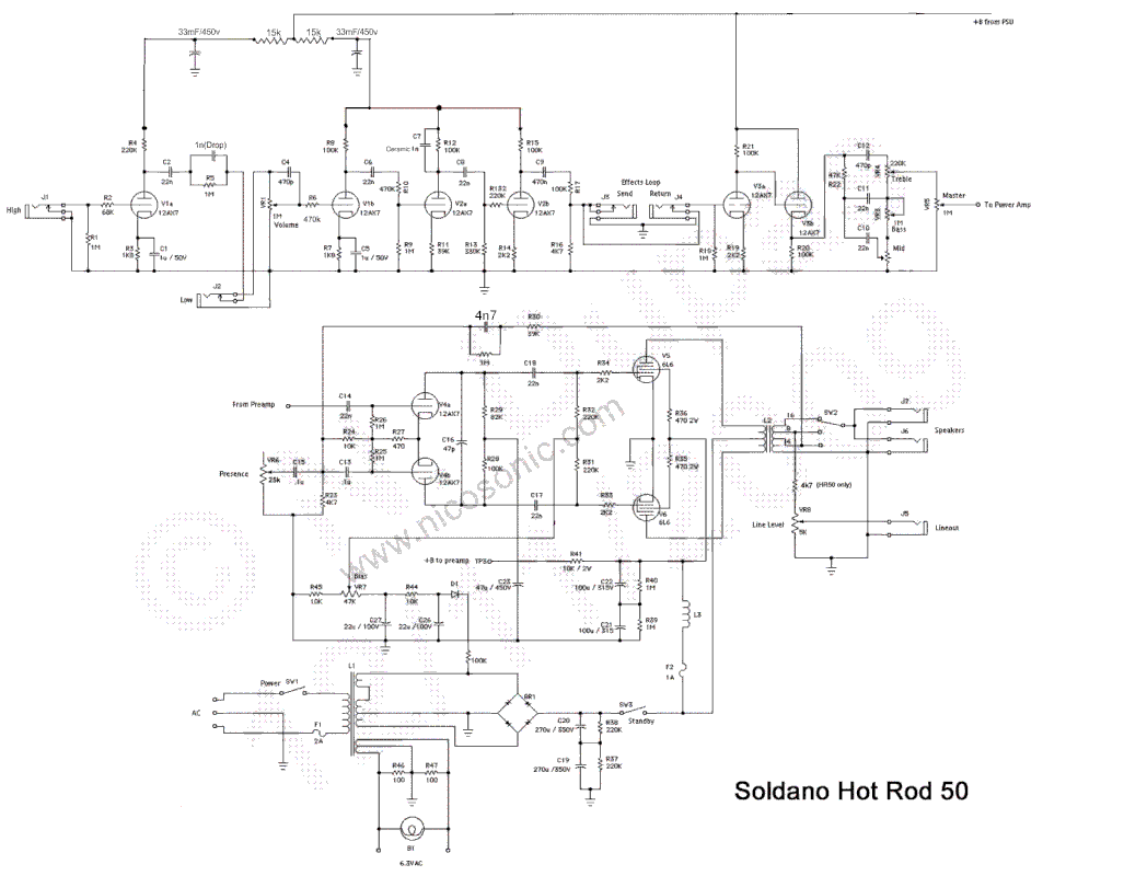 Soldano HR50_circuit