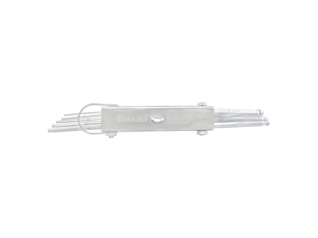 JUEGO DE LLAVE ALEN BOLAS 8 PCS ASAKI