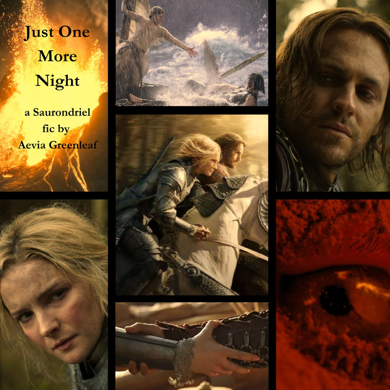 mood board with images of Galadriel and Halbrand throughout season 1