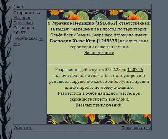 разрешение