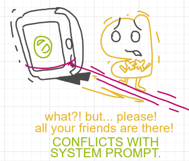 A panel from The Prime Number Few, episode eight of the Board Boards object show by Furretwalk/WalkingFurret.
