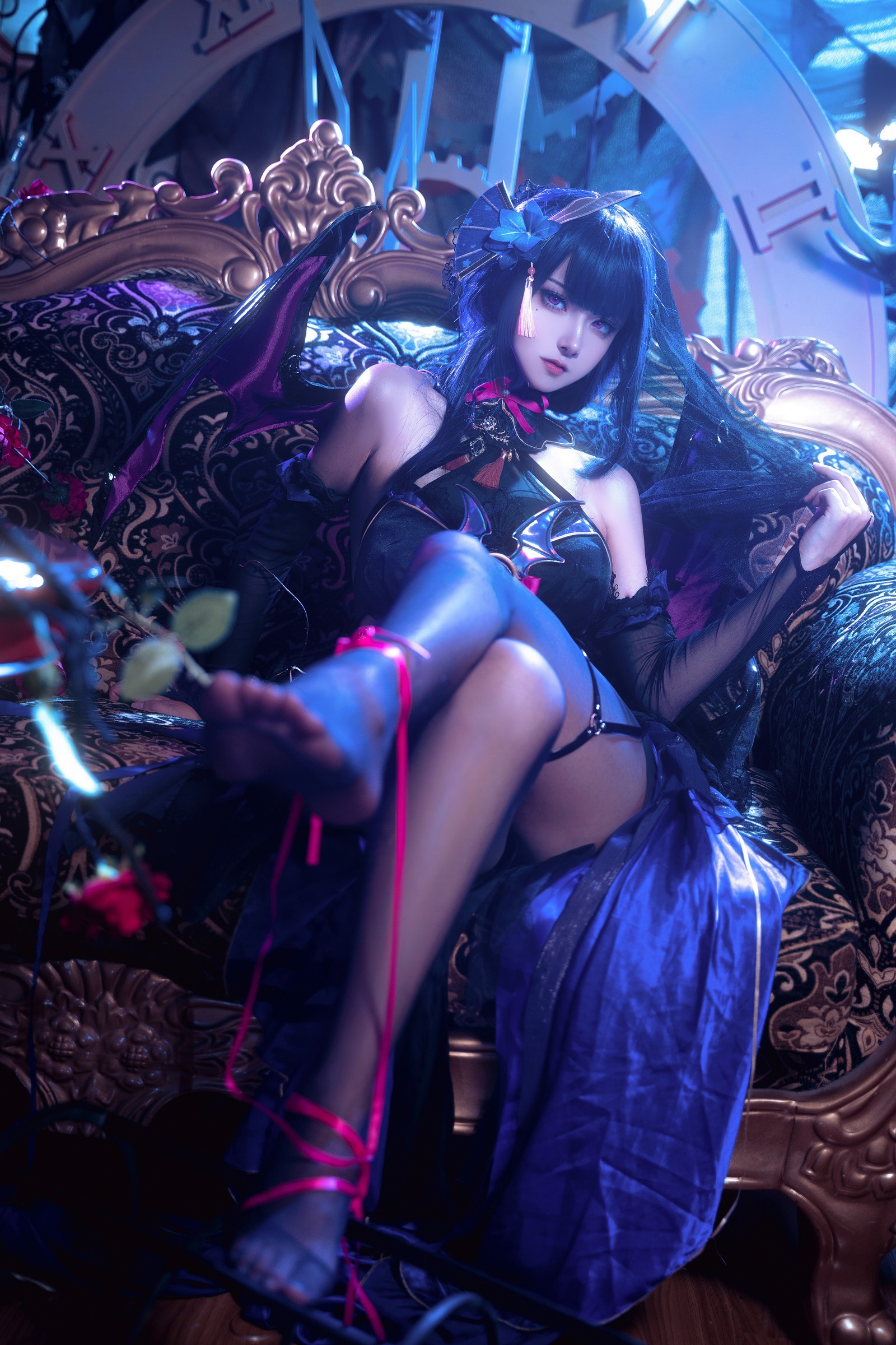 Seya-狮砸 – 雷电将军 魅魔 Cosplay 高清写真（12P-187MB）插图5
