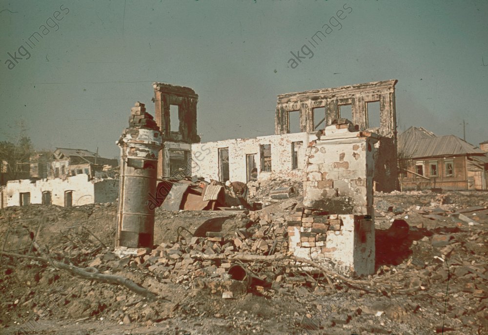 Zerstörte Gebäude in Stalingrad,