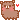 Pixel art of a brown alpaca