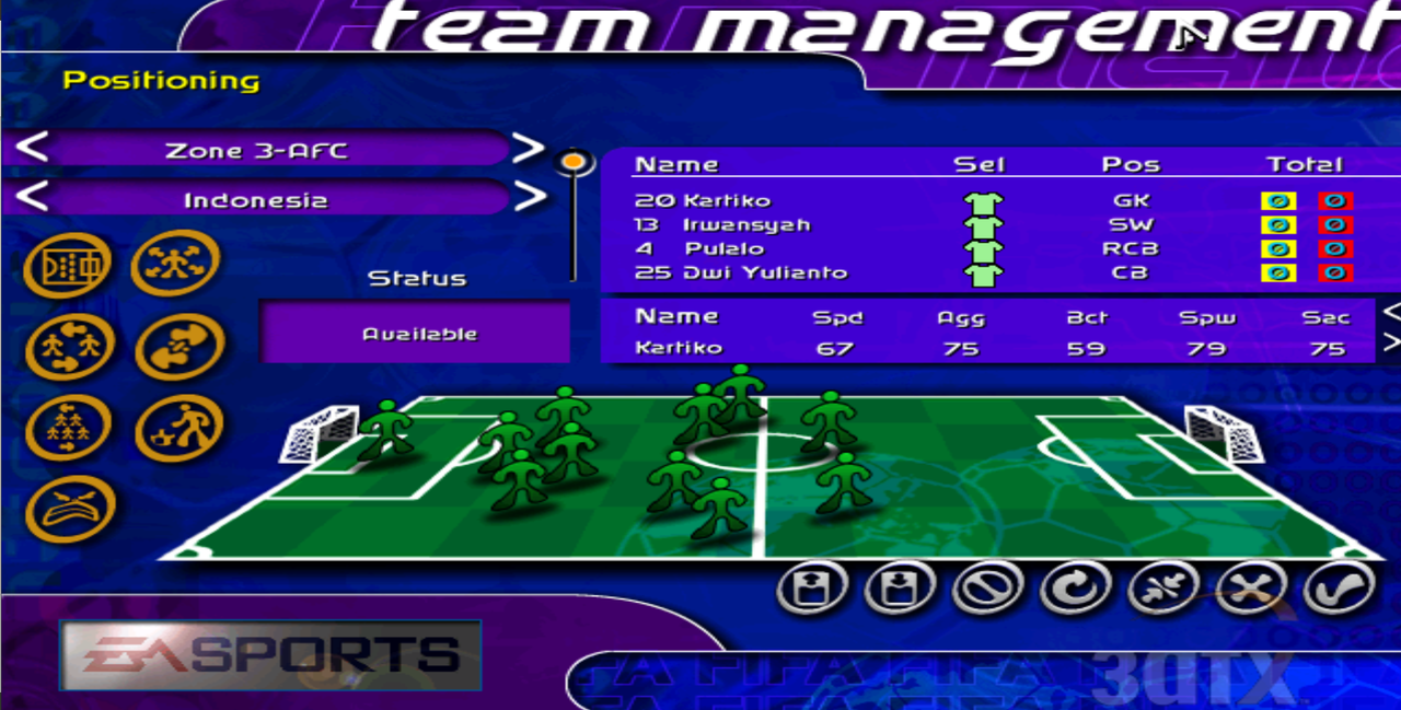 Nostalgia Game PC Jadul: FIFA Road to World Cup 98 6 Skuad Timnas Indonesia di FIFA Road to World Cup 98