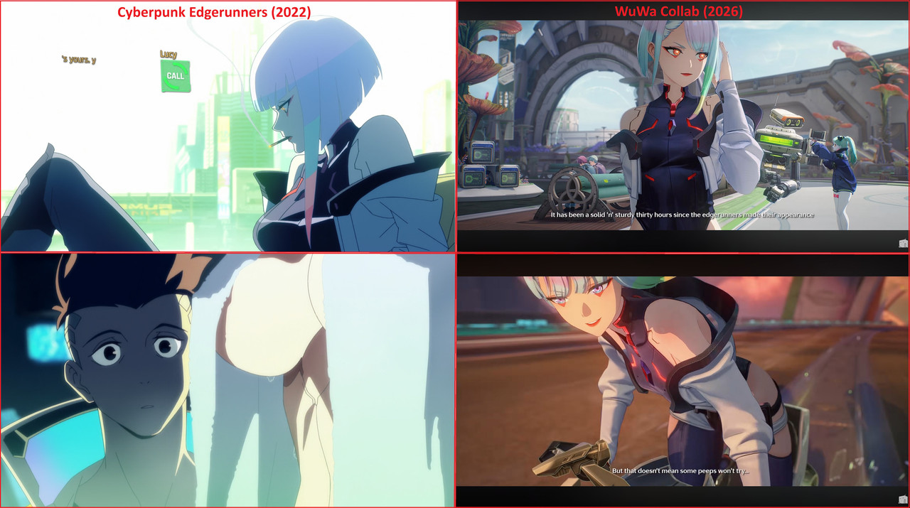 Edgerunners Anime vs Wu Wa collab