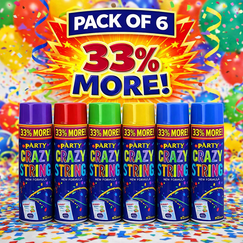 Party Crazy String Spray Display