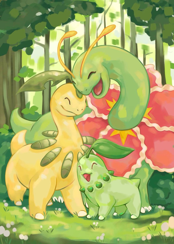 chikorita-meganium-and-bayleef-pokemon-d