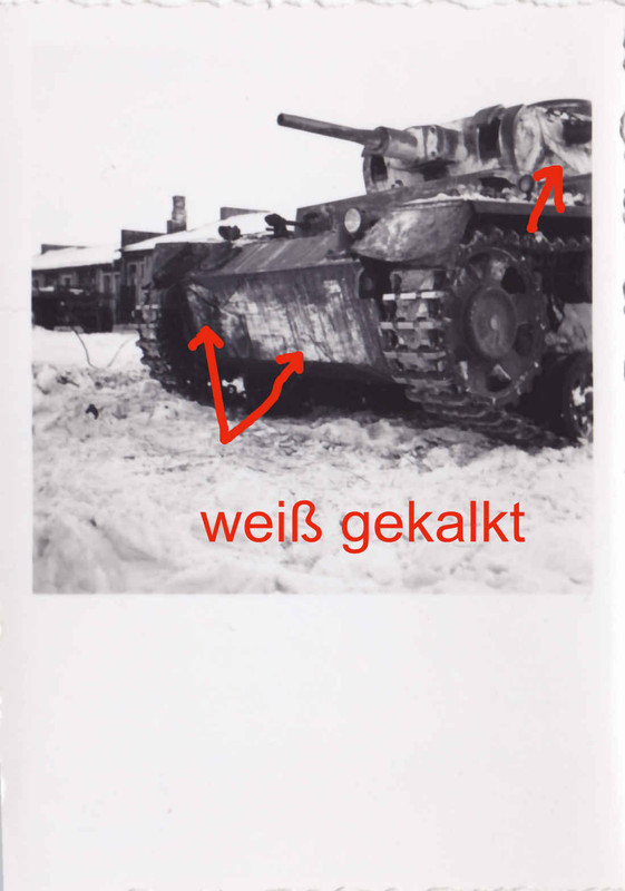 Panzer 3 mit weißer Kalk Tarnung in Orel 1942 we