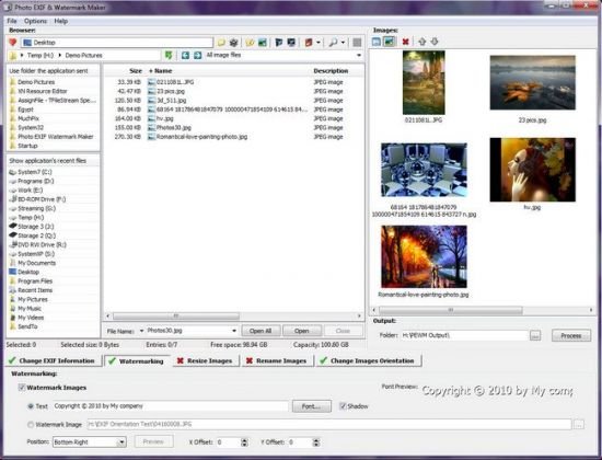 3delite Photo EXIF and Watermark Maker 1.0.104.418