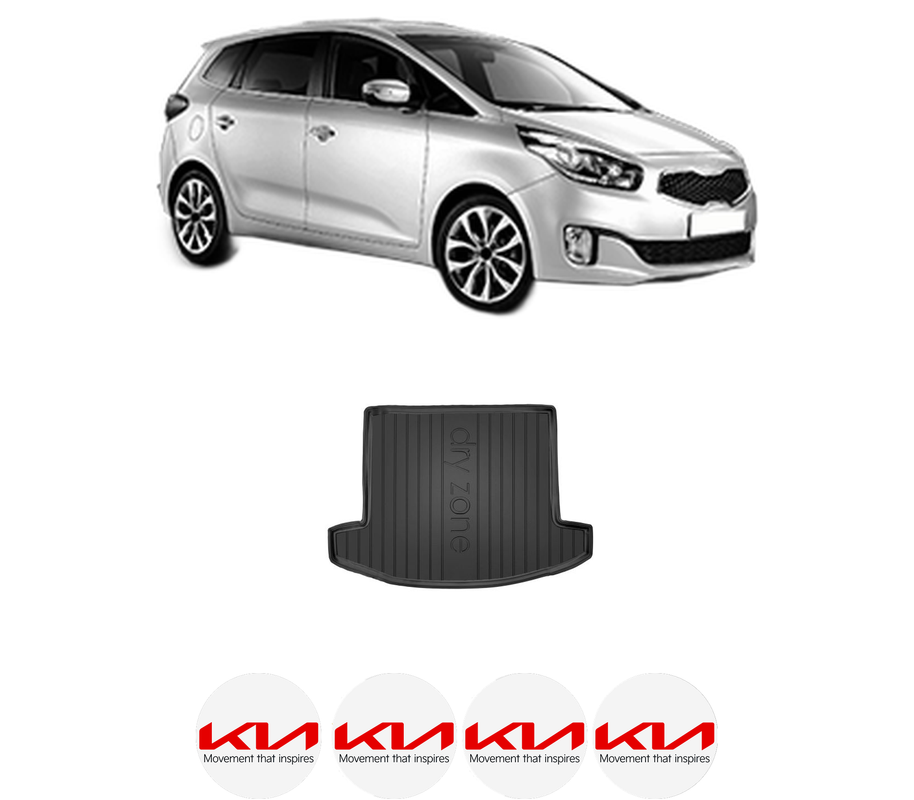 Tavita Portbagaj KIA CARENS IV din 2013-2016, Protectie Portbagaj Auto, 4x Stickere auto cu KIA