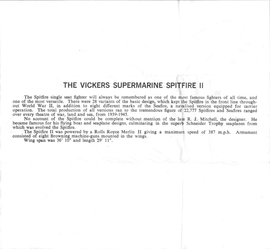 Spitfire II Instructions 1