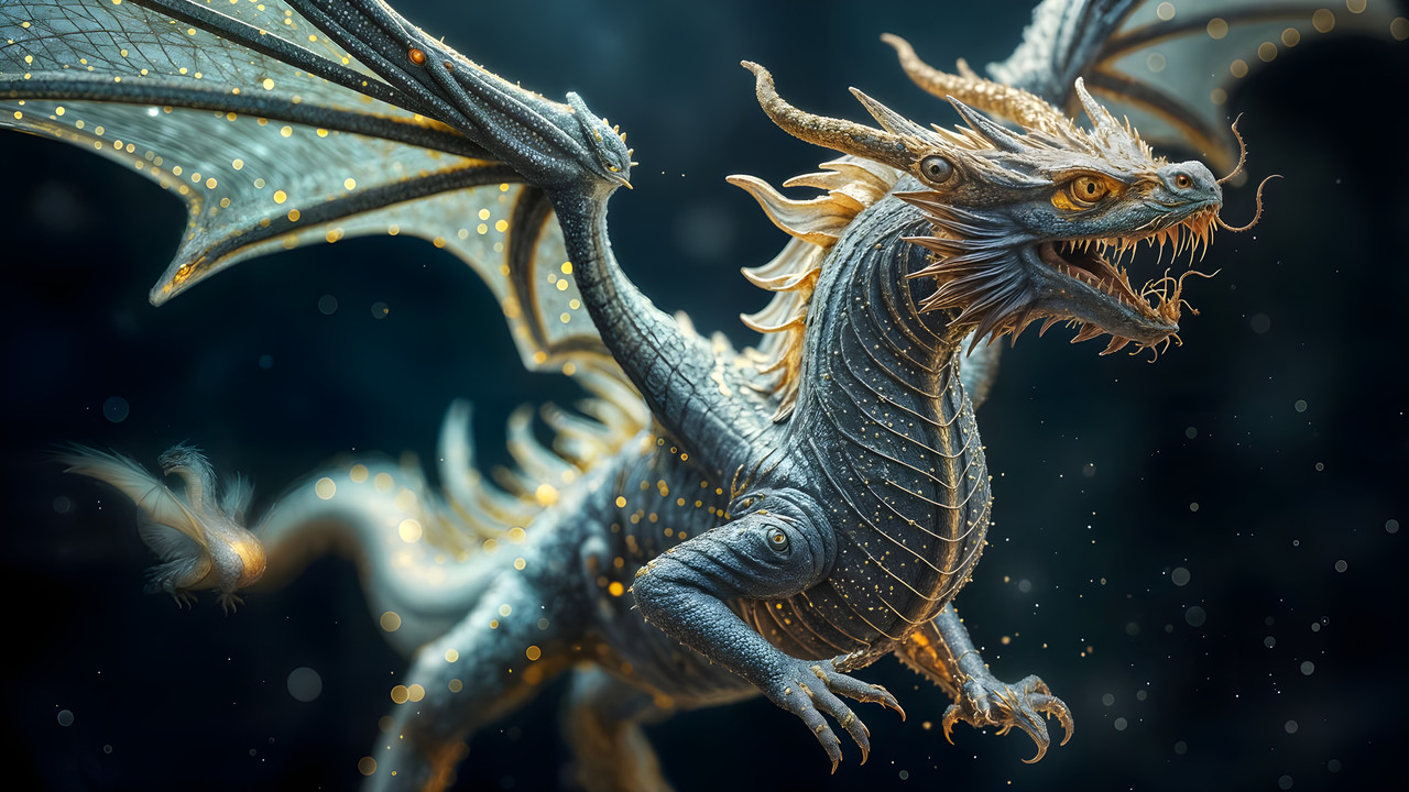 Bluey Gold Dragon