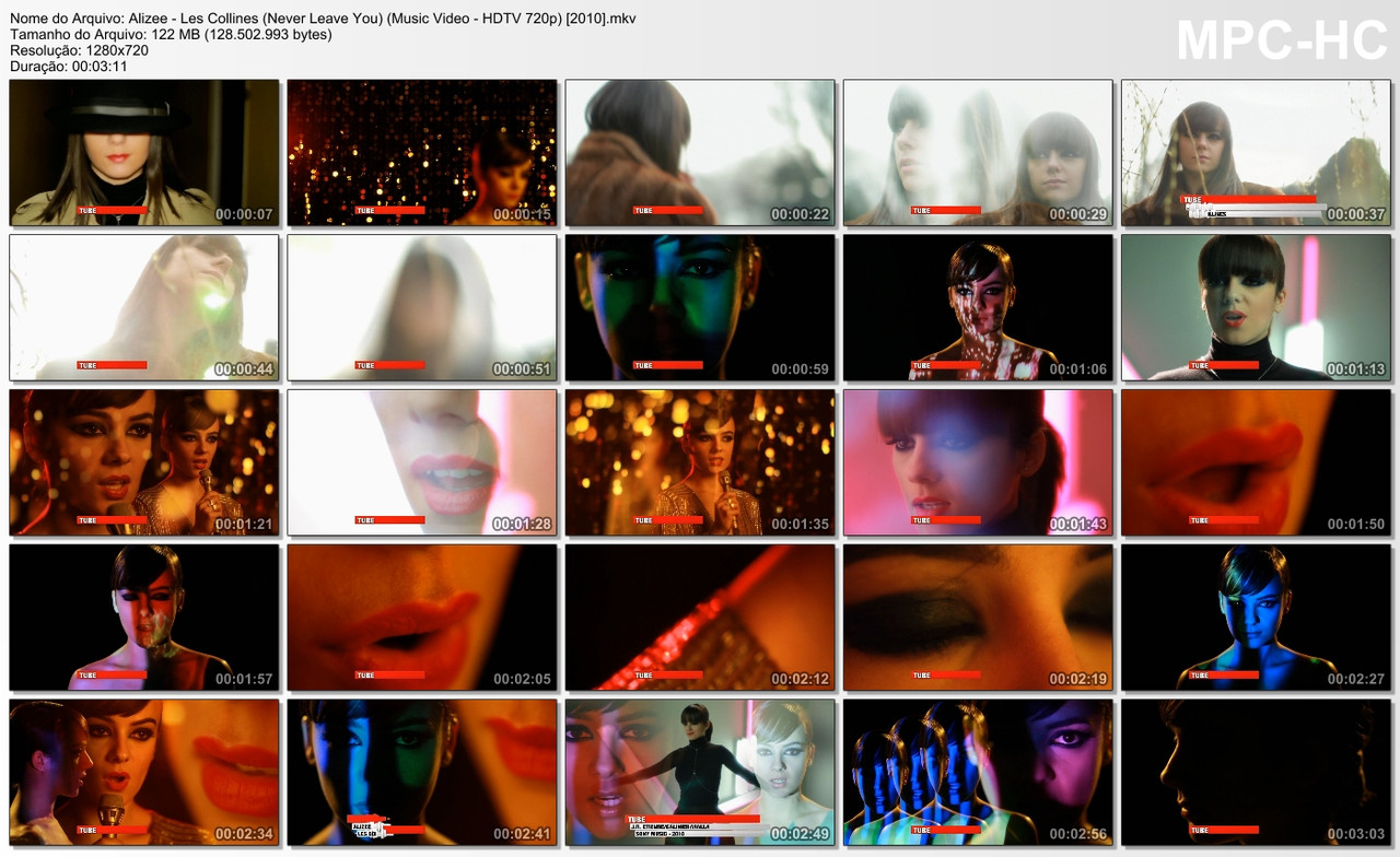 Alizée - Les Collines (Never Leave You) (Music Video - HDTV 720p) [2010]