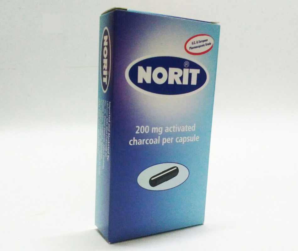 NORIT Activated Charcoal 200mg Gastrointestinal tract Flatulence