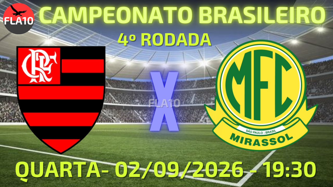 Flamengo x Mirassol: onde assistir, horário, escalações e arbitragem pela 4 rodada do Brasileirão - Tudo sobre o jogo que pode deixar o Fla a um ponto do Palmeiras - Notícias do Flamengo