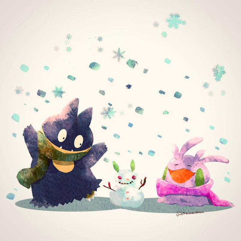 goomy-and-munchlax-pokemon-drawn-by-zozo