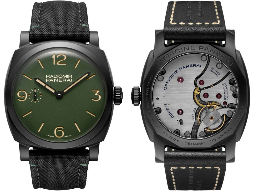 NEW PANERAI Edizione Verde Militare HOROLOGIUM