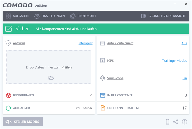 COMODO-Antivirus-Hauptfenster.png