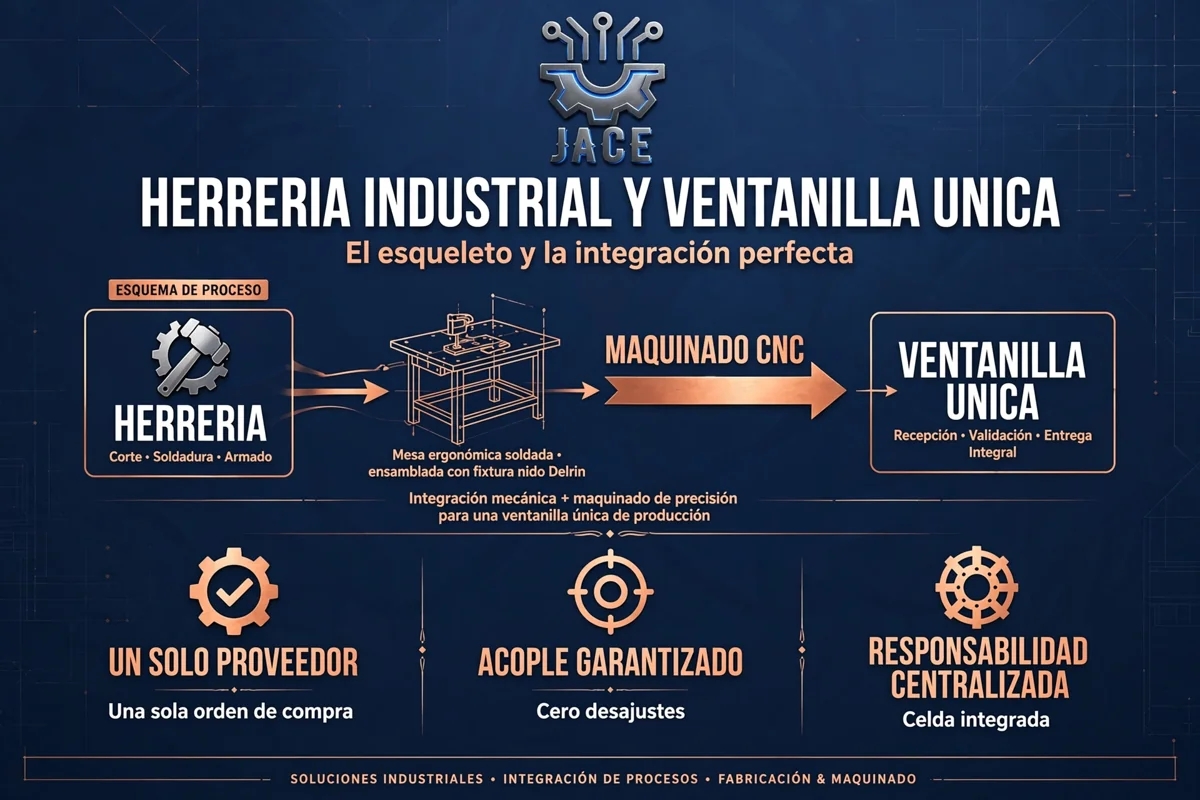 Ingeniero revisando pieza con calibre de precisión
