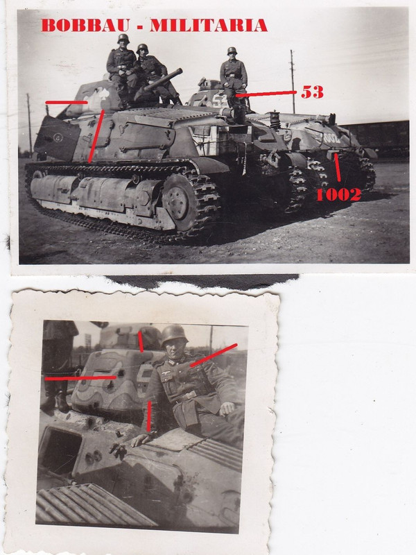 Frankreich französische Beutepanzer Char S35 SOM