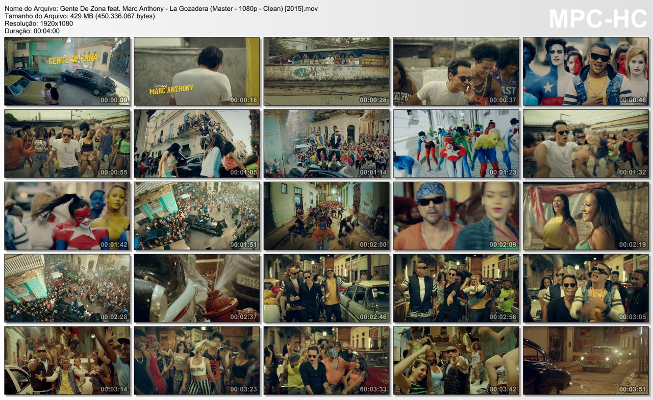 Gente De Zona feat. Marc Anthony - La Gozadera (Master - 1080p - Clean) [2015]