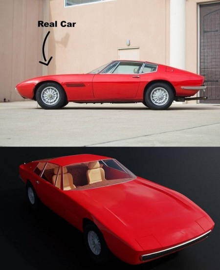 1967 Maserati Ghibli Classic Car 3D Model