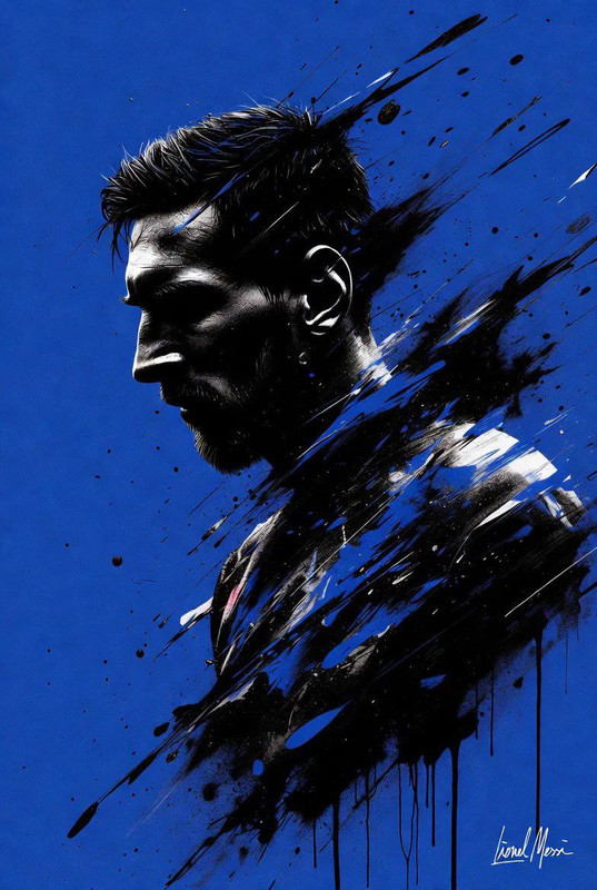 Electric Blue Silhouette