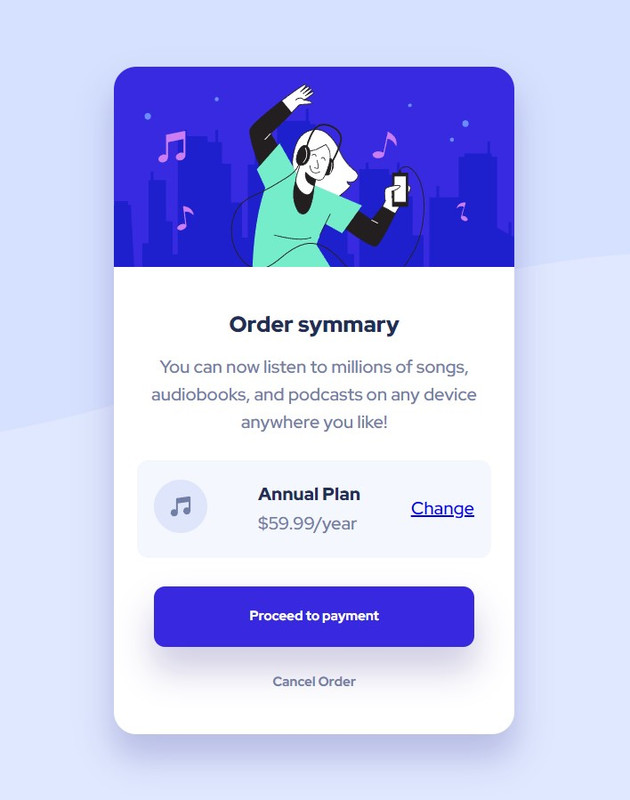 Frontend Mentor | Order Summary