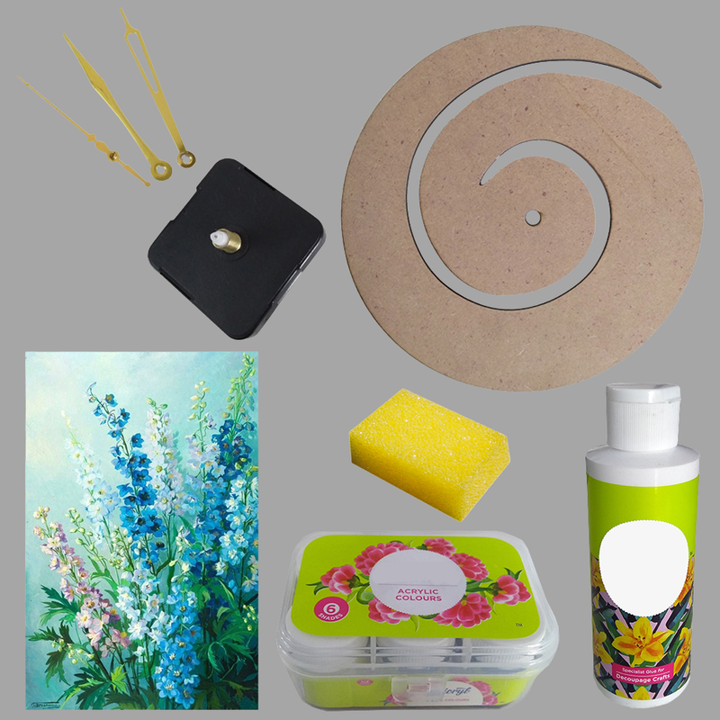 Image Transfer on Spiral Clock DIY Kit