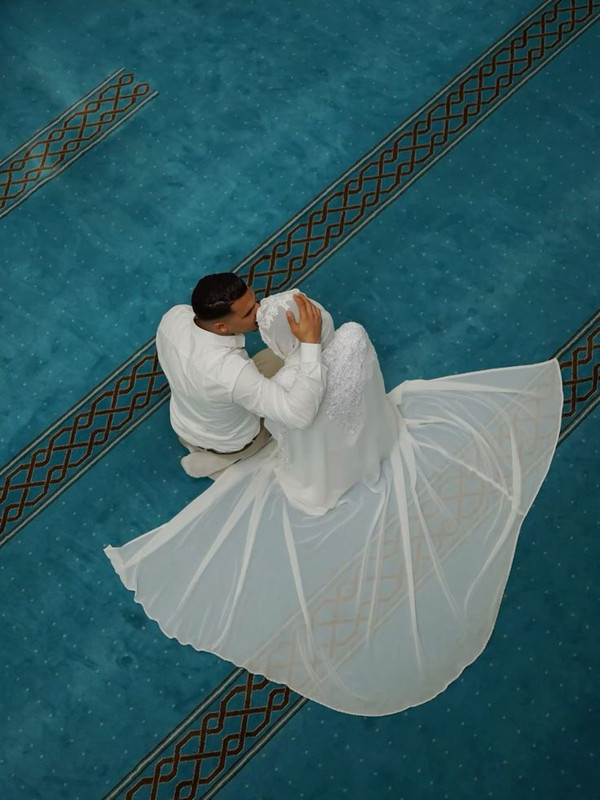 nikkah blue moque moschee ehe love muslim couple