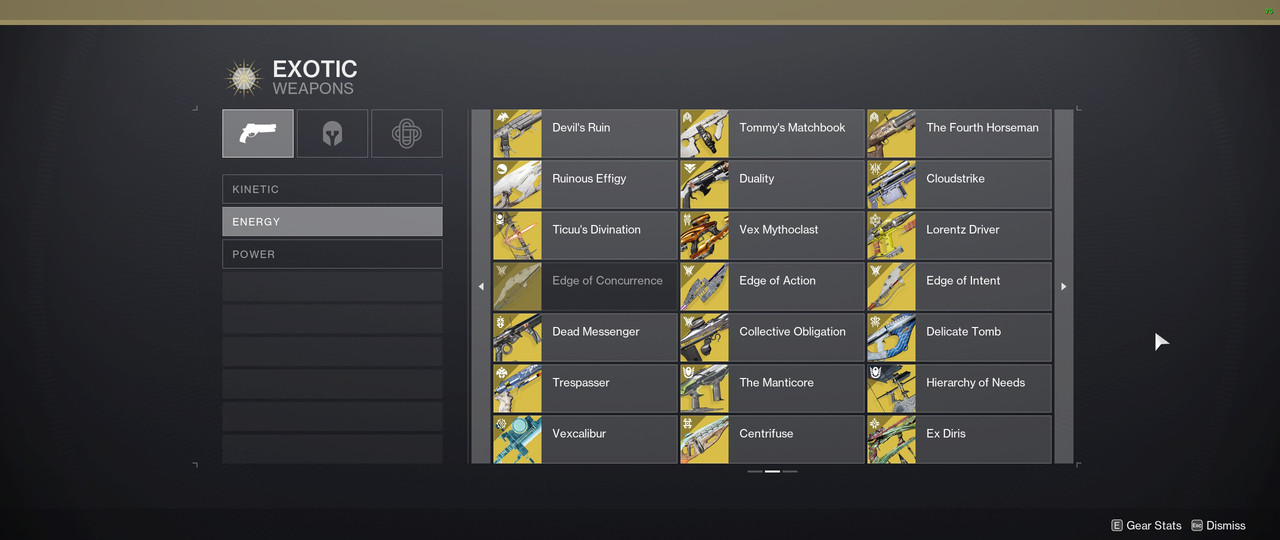 Exotics Weapons (4)