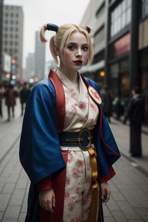 Harley-Quinn-wearing-a-kimono-10