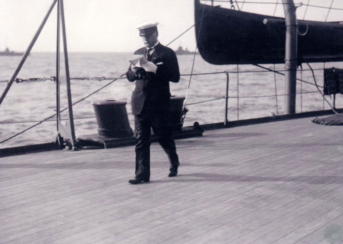 Benito Mussolini на борту линкора «CONTE DI CAVOUR» Италия, апрель 1926 года. 5